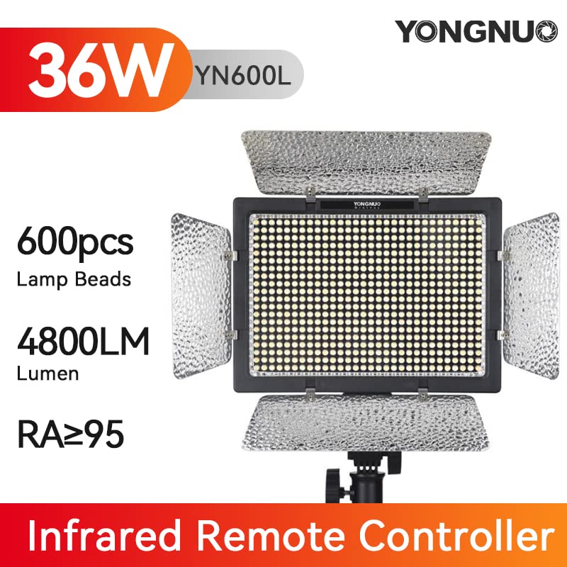 YONGNUO YN600L Pro LED Video Light/LED Studio Light with 5500K Color Temperature and Adjustable Brightness for The SLR Cameras Camcorders. - Image 2