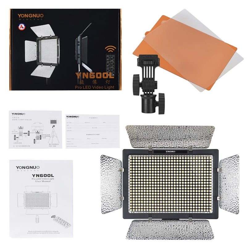 YONGNUO YN600L Pro LED Video Light/LED Studio Light with 5500K Color Temperature and Adjustable Brightness for The SLR Cameras Camcorders. - Image 3