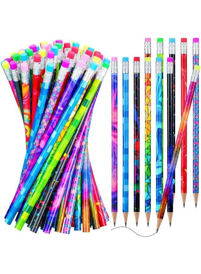 تشينكو مجموعة أقلام الرصاص الخشبية Chinco 25 قطعة مع ممحاة، أقلام رصاص ملونة للأطفال، أقلام رصاص متنوعة ممتعة للكتابة، أقلام رصاص مبتكرة للأطفال، لوازم مدرسية ممتعة للفصول الدراسية، مكافأة للطلاب، هدايا الحفلات - Image 1