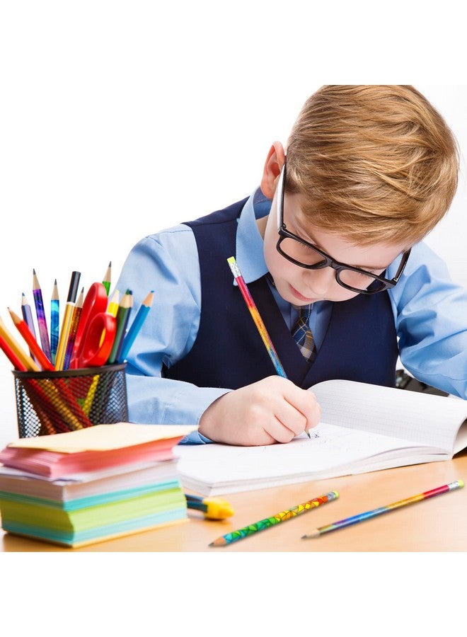 تشينكو مجموعة أقلام الرصاص الخشبية Chinco 25 قطعة مع ممحاة، أقلام رصاص ملونة للأطفال، أقلام رصاص متنوعة ممتعة للكتابة، أقلام رصاص مبتكرة للأطفال، لوازم مدرسية ممتعة للفصول الدراسية، مكافأة للطلاب، هدايا الحفلات - Image 3