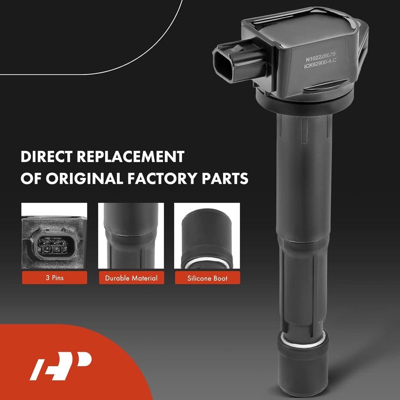 A-Premium Ignition Coils and Spark Plugs Kit for Acura TSX 2009-2014 L4 2.4L - 4-PC Set - Image 3