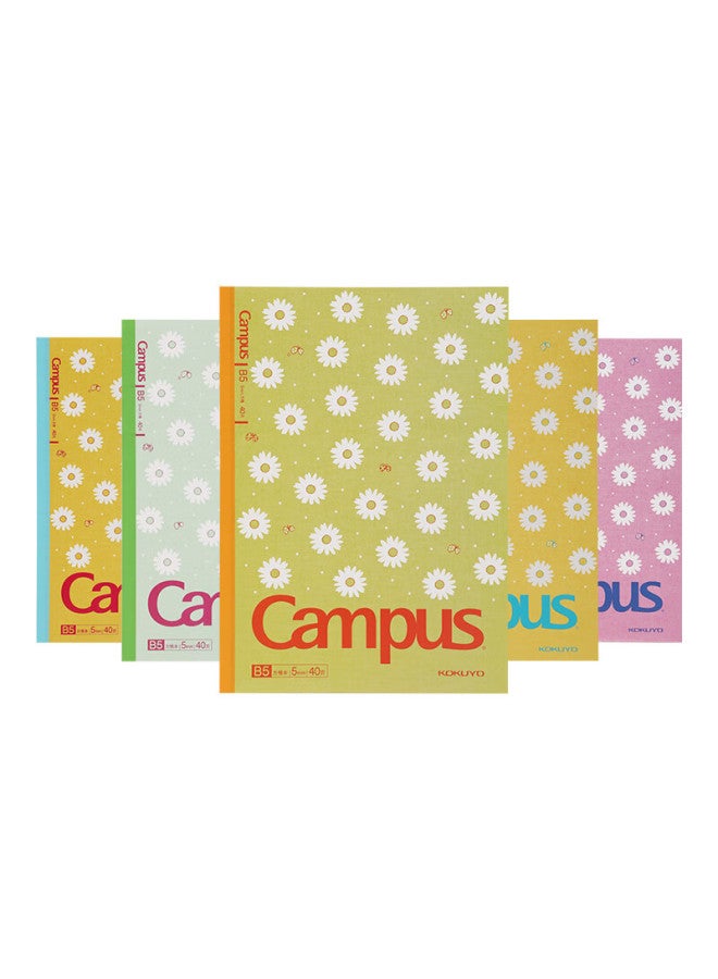 كوكويو Kokuyo (kokuyo) دفتر الحرم الجامعي ذو الربط اللاسلكي · ديزي شبكة 5 مم B5/40 ورقة 5 كتب غطاء عشوائي Wcn-cnb1447 - Image 3