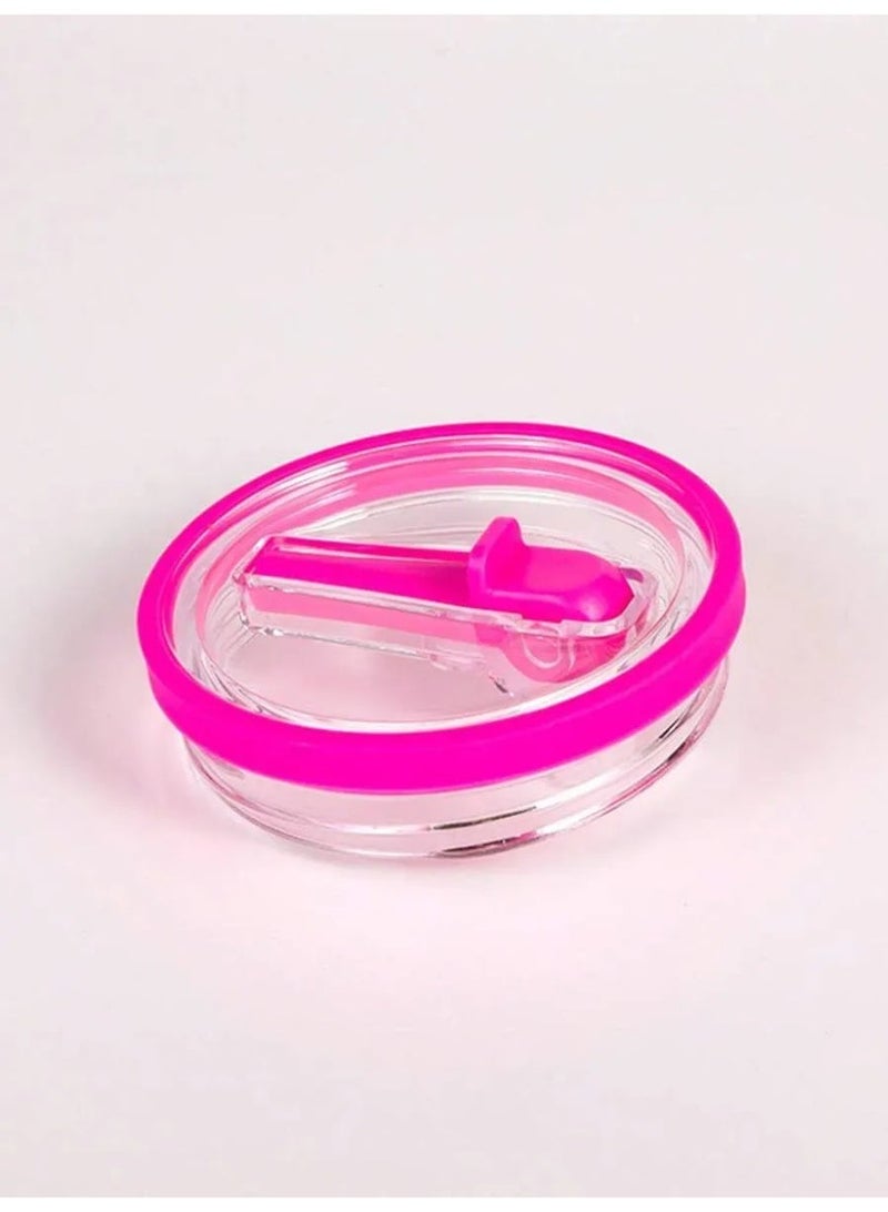 Leak-Proof Flip Straw Lid Compatible with Stanley 40 oz Tumbler – Hot Pink - Image 1