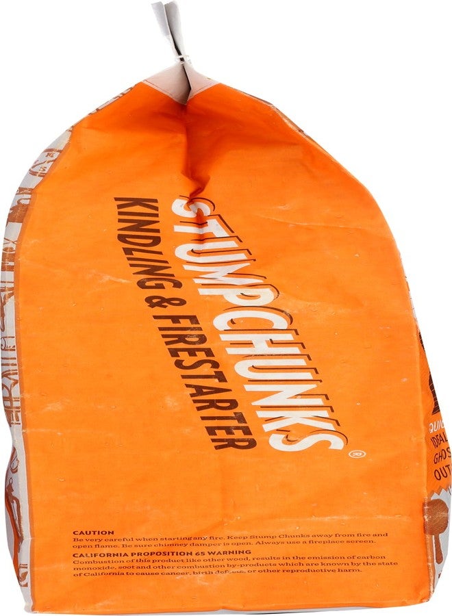 STUMPCHUNKS Stump Chunks: SC-3 0.3 Cu Ft Kindling & Fire Starters - Natural Fire Kindling Wood Sticks & Firewood Starter - Firestarter Sticks from Recycled Tree Stumps - Medium Bag - Image 4