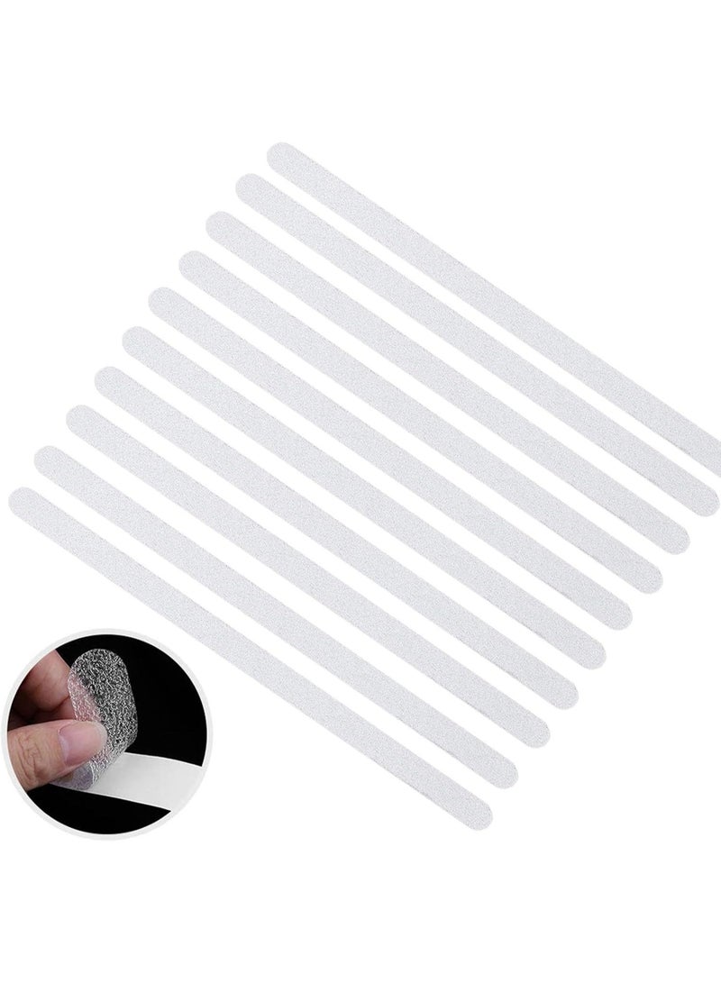 شرائط لاصقة آمنة لحوض الاستحمام، ملصقات مانعة للانزلاق لحوض الاستحمام، ملصقات مضادة للانزلاق للاستحمام، شرائط لاصقة آمنة للاستخدام المنزلي، السلالم، الأرضيات - 10 قطع - Image 1