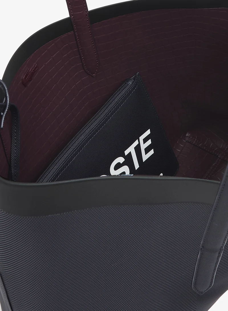 LACOSTE Logo Tote Bag with Clutch