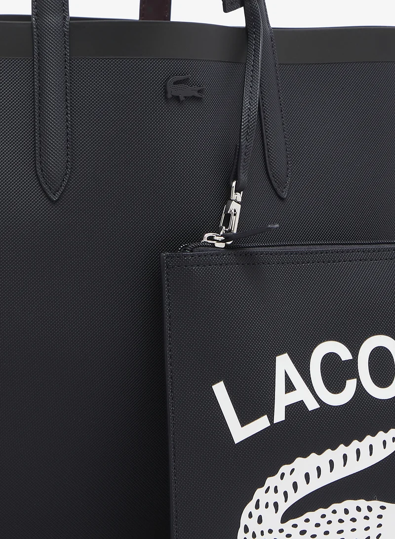 LACOSTE Logo Tote Bag with Clutch