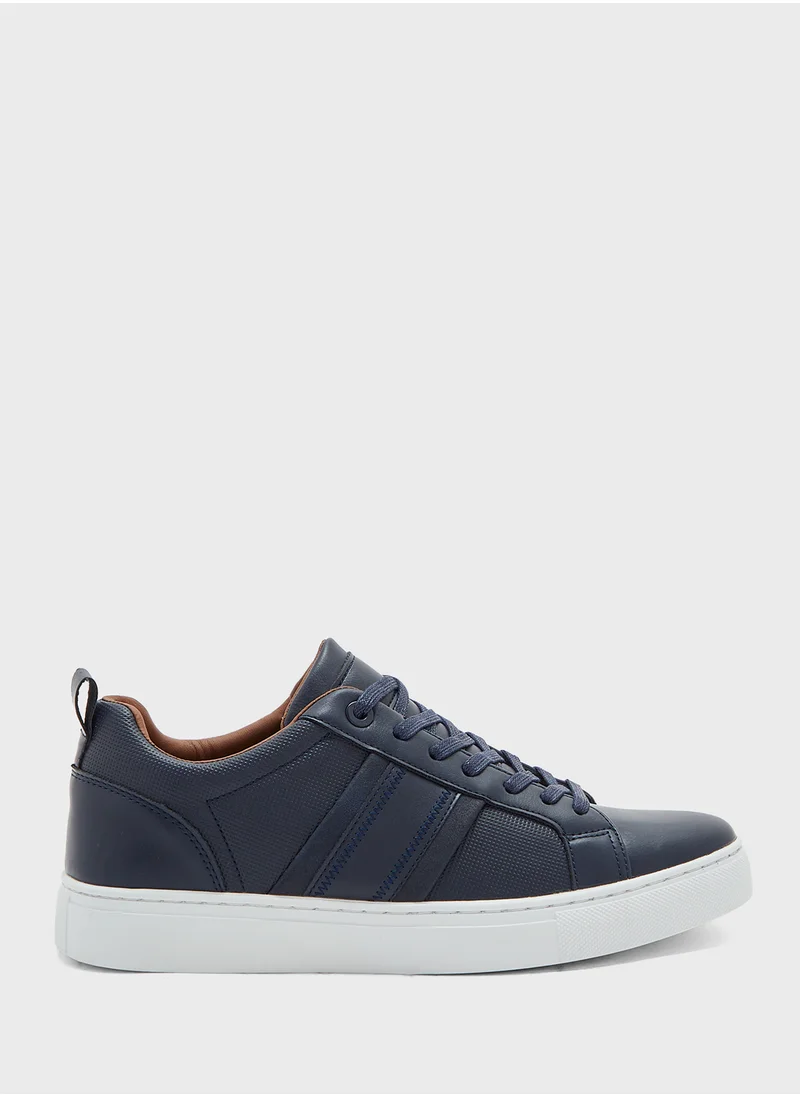 Robert Wood Perforation Detail Casual Sneakers