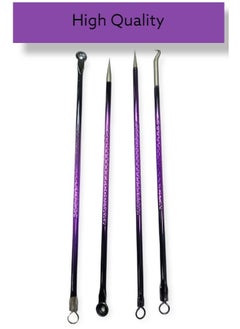 Blackhead Remover Pimple Tool Kit Set of 4 Stainless Steel Blackhead Removal Tool Pimple Popping Kit Pimple Extractor Acne Tool