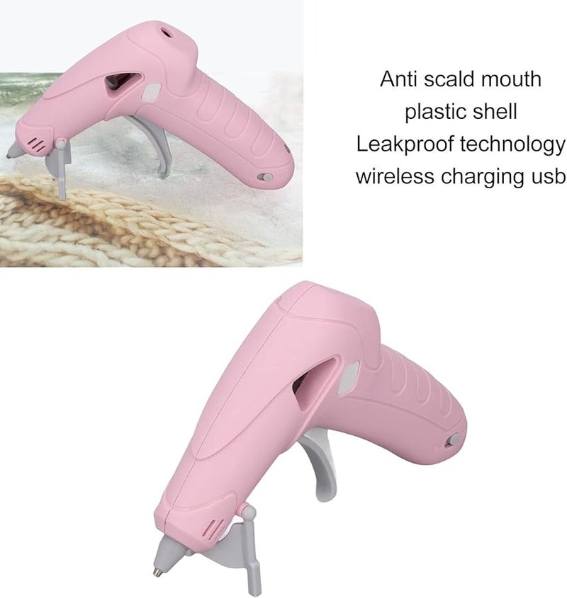 Mini Hot Glue Gun Kit Rechargeable USB Cord With 30 Colorful Glue Sticks For DIY Arts Crafts - Image 3