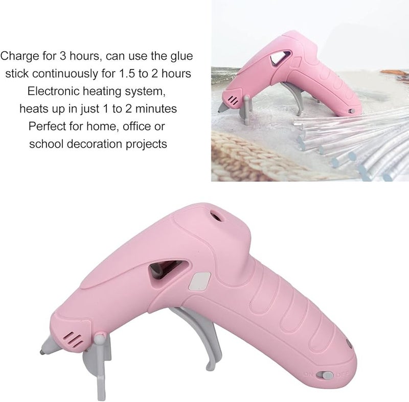 Mini Hot Glue Gun Kit Rechargeable USB Cord With 30 Colorful Glue Sticks For DIY Arts Crafts - Image 5