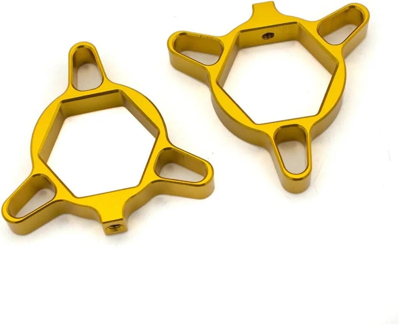 QASULER 19mm Motorcycle Fork Preload Adjuster - Gold - Image 1