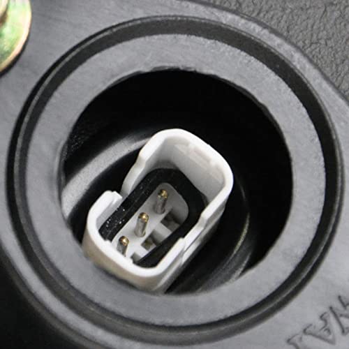 TRQ 2 Piece Driver and Passenger Side Mirror Assembly Set Manual Folding Electrical Adjustment Non-Heated No Memory Black Compatible with 1992-1996 Toyota Camry Japan Built - Image 3