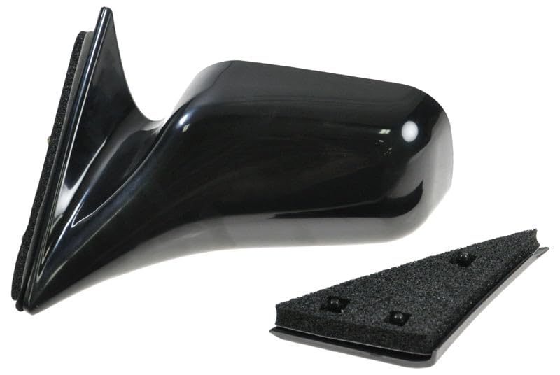 TRQ 2 Piece Driver and Passenger Side Mirror Assembly Set Manual Folding Electrical Adjustment Non-Heated No Memory Black Compatible with 1992-1996 Toyota Camry Japan Built - Image 4