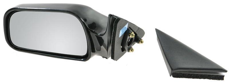 TRQ 2 Piece Driver and Passenger Side Mirror Assembly Set Manual Folding Electrical Adjustment Non-Heated No Memory Black Compatible with 1992-1996 Toyota Camry Japan Built - Image 5