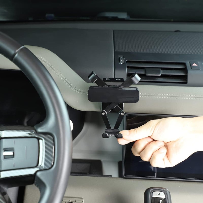 TINKI حامل هاتف محمول لتكييف الهواء في وحدة التحكم المركزية للسيارة من تينكي المصنوع من سبائك الألمنيوم - Image 2