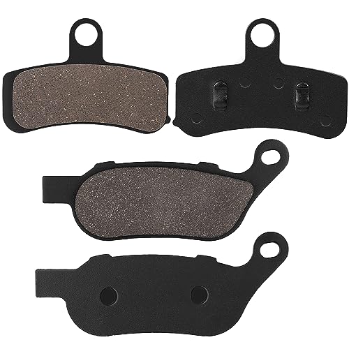 Yerbay Motorcycle Front and Rear Brake Pads Compatible for Harley Davidson FXDWG Dyna Wide Glide/FXDL Low Rider/FXDB Street Bob 2008-2017 - Image 2
