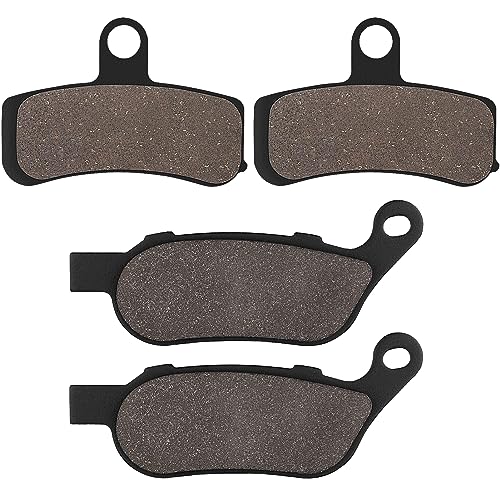 Yerbay Motorcycle Front and Rear Brake Pads Compatible for Harley Davidson FXDWG Dyna Wide Glide/FXDL Low Rider/FXDB Street Bob 2008-2017 - Image 1
