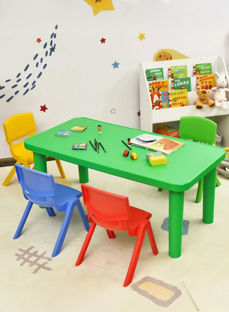 Funz 5 Pieces Funz Stackable Plastic Kids Learning Chairs, 42 X 38 X 61cm, The Perfect Chair for Playrooms, Schools, Daycares and Home, Multi color - Image 4