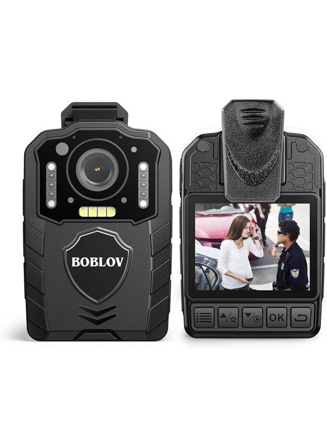 BOBLOV KJ25 1080p Camcorder, Support 13Hrs Recording, Body Camera Provided Night Vision, Hiking, Walk, Law Enforcement, and Pet Walking (Card Not Included) (KJ25 ONLY) - Image 1