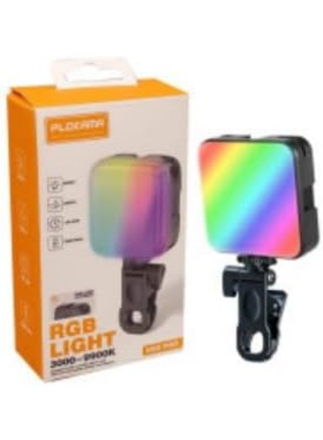 بلوكاما مصباح الهاتف المحمول Plokama U80 Pro LED RGB - لتصوير الفيديو - صغير الحجم للهواتف المحمولة + 12 لون إضاءة مختلف للتصوير الفوتوغرافي الاحترافي. - Image 3