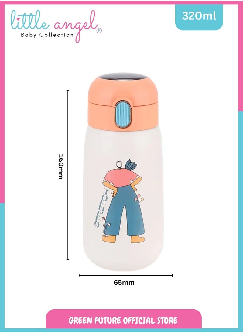 Baby Thermos with Temperature Reading, High Quality 320ml - Stainless Steel, Insulated Vacuum Flask, Leak-Proof, Portable Water Bottle for Infants