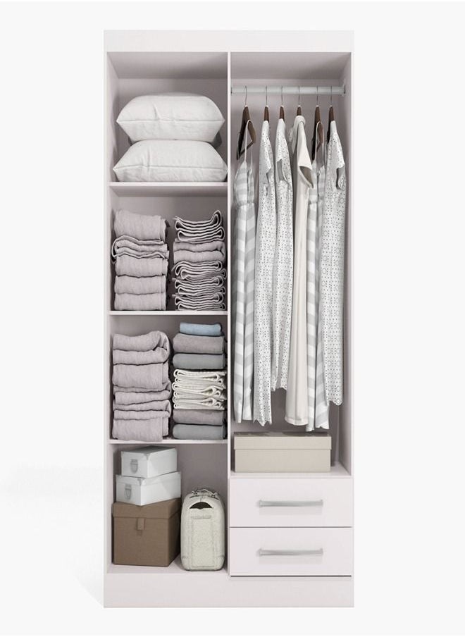 Home Box Londrina 4-Door 2-Drawer Young Wardrobe With 2 Mirrors 45 x 182 x 108 cm  - Image 3