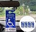 lofrcin 4 PCS Handicap Placard Holder for Auto Ultra Transparent Handicapped Placard Holder Handicap Parking Sign Holder with Large Hanger - Image 2