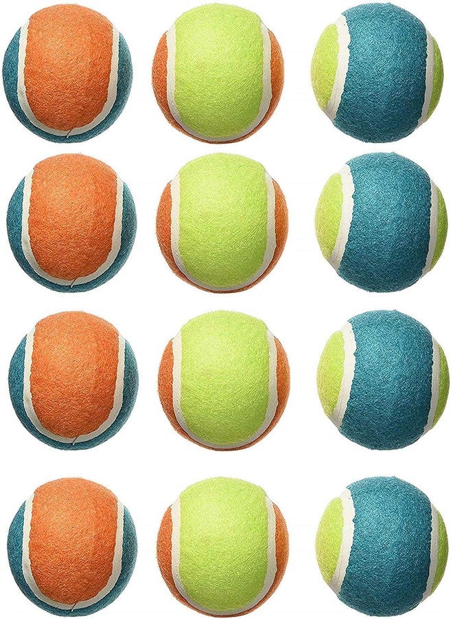 V4L Rubber Light Weight Green Cricket Tennis Ball, Pack of 12, Multicolor , Standard Size - Image 2