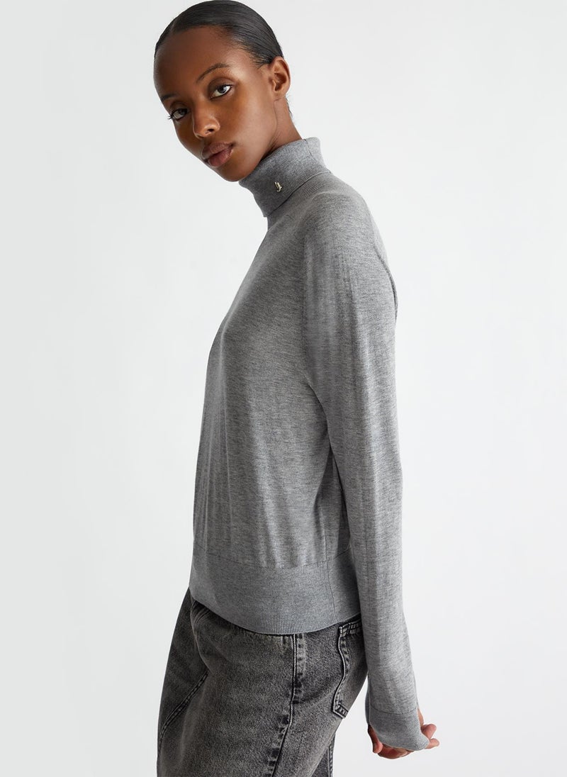 Liu Jo Cotton and cashmere polo-neck - Image 4