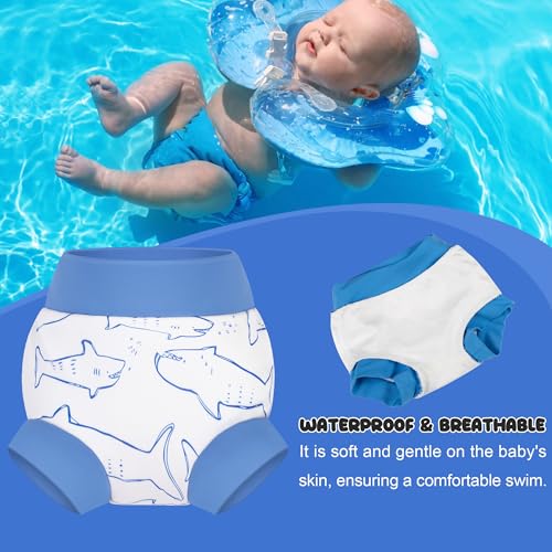 BIG ELEPHANT Reusable Baby Swim Diapers - 3 Pack for Boys – Adjustable, Easy to Wash, Soft & Waterproof, 12-24 Months - Image 3
