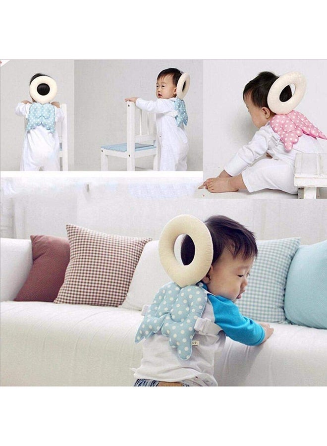 AROAQ Butterfly Shaped Baby Head Protection Pad with Safety Straps – Cotton Cushion for Toddlers Learning to Walk (4–18 Months) - Image 3