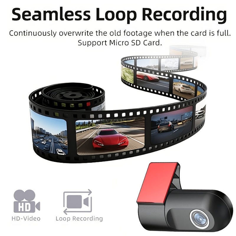 Black Driving Recorder 110 Degree View Automatic Recording Lane Departure Warning - Image 4