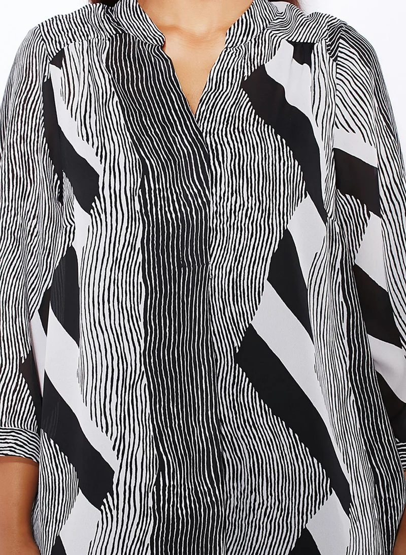 Ella Plus Striped Detailed Shirt