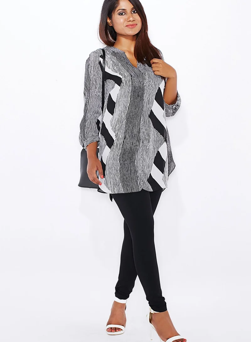 Ella Plus Striped Detailed Shirt