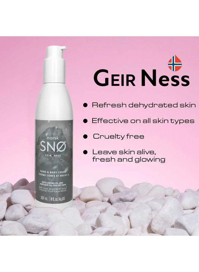 Geir Ness NORSK SNØ Hand & Body Cream - Dry Skin Lotion - Single Use Deep Moisturizer with Essential Oils - Image 5