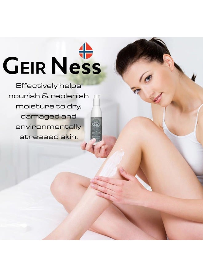 Geir Ness NORSK SNØ Hand & Body Cream - Dry Skin Lotion - Single Use Deep Moisturizer with Essential Oils - Image 2