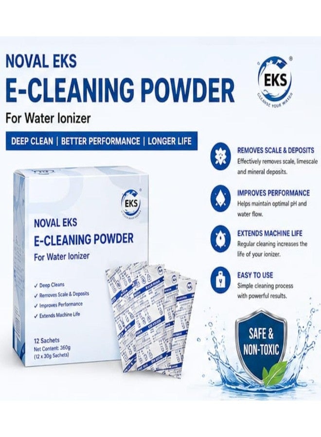 Noval EKS E-Cleaning Powder Refill Compatible to All Ionizers Buy 18Pcs GET 6 Pcs Free Cleaning & Maintenance Kit Total 24 pcs - Image 3