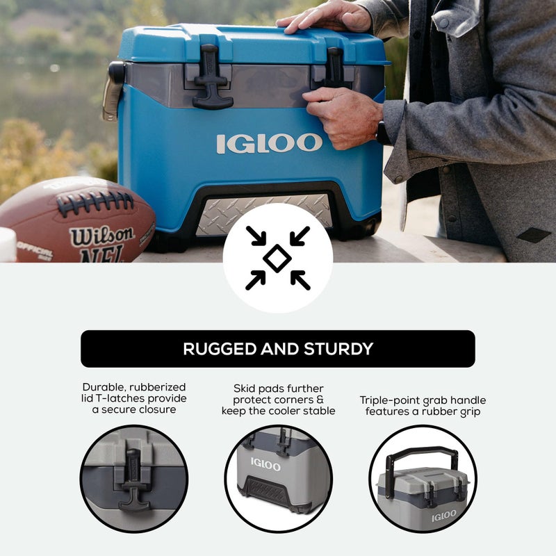 Igloo 25 Qt BMX Gray Cooler - Image 3