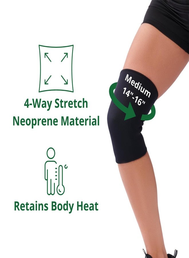 CURAD Neoprene Pull-Over Knee Support with Closed Patella, Size Medium, (14"-16" Circumference), 1 Each - Image 2