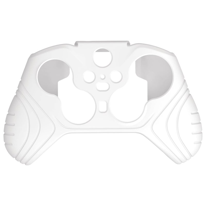 PlayVital Samurai Edition Anti Slip Silicone Case Cover for Xbox Elite Wireless Controller Series 2 Core, Ergonomic Soft Rubber Skin Protector for Xbox Elite Series 2 with Thumb Grip Caps - White - Image 3
