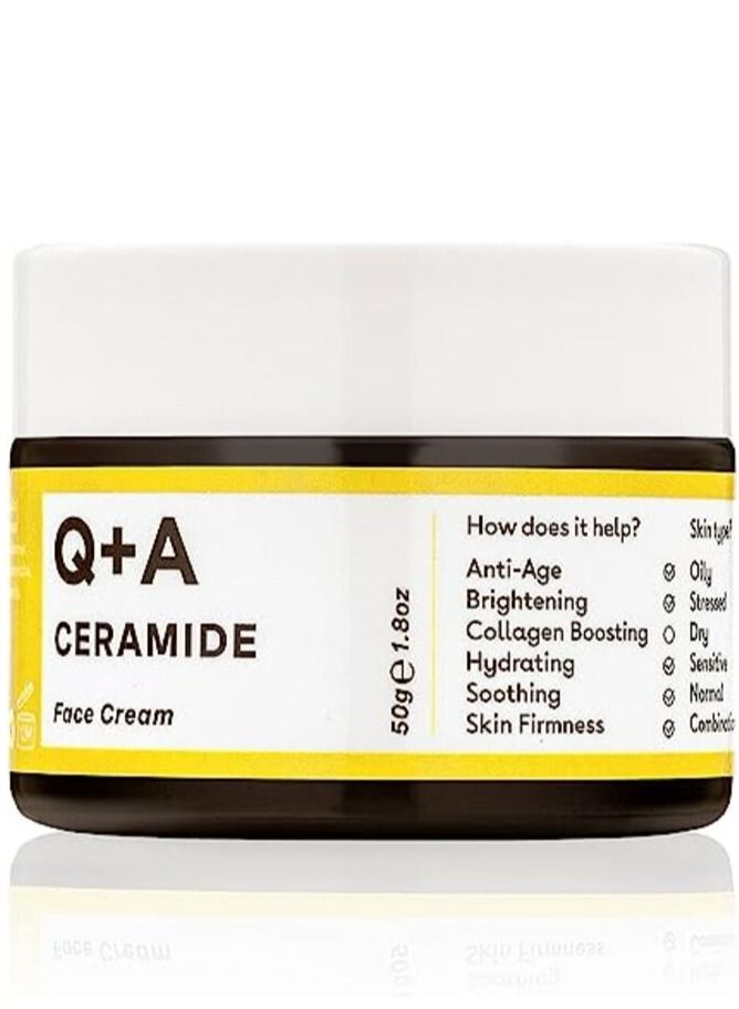 Q+A Ceramide Cream To Restore The Skin And Restore Its Freshness By Stimulating Collagen Production - 50 ml - Image 1