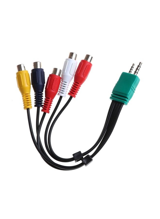 BURAQ for Samsung 3.5+2.5 to 5RCA Double-head LCD TV AV Cable Component Signal Cable  - Image 1