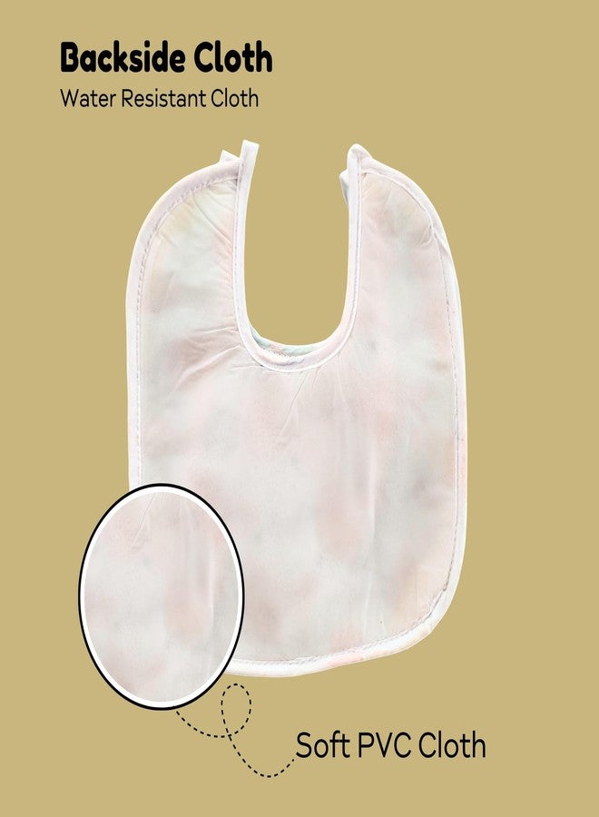 Hooper® Assorted Multicolor Cotton Print Bibs for Baby, Age 0-24 Months - Newborn Infant Toddler, Washable, Soft Absorbent Drool Bibs, Baby Care - Image 5