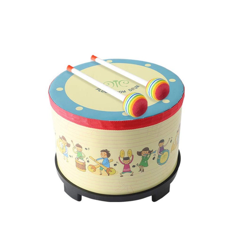 Musfunny Floor Tom Drum 8 inch Gathering Club Carnival Colorful Percussion Instrument with 2 Mallets Music Drum for Child Special Christmas Birthday Gift 8 inch - Image 4
