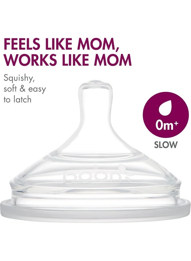 BOON زجاجة بون نورش، وردي متعدد الألوان، عبوات من 3، 4 أونصات - Image 5