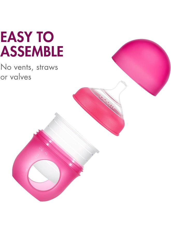 BOON زجاجة بون نورش، وردي متعدد الألوان، عبوات من 3، 4 أونصات - Image 3