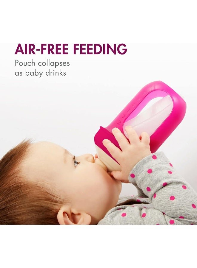 BOON زجاجة بون نورش، وردي متعدد الألوان، عبوات من 3، 4 أونصات - Image 2