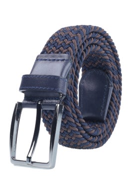 Deribond Woven Braided Men's Belt with Elastic, Stretch Features  - Image 1