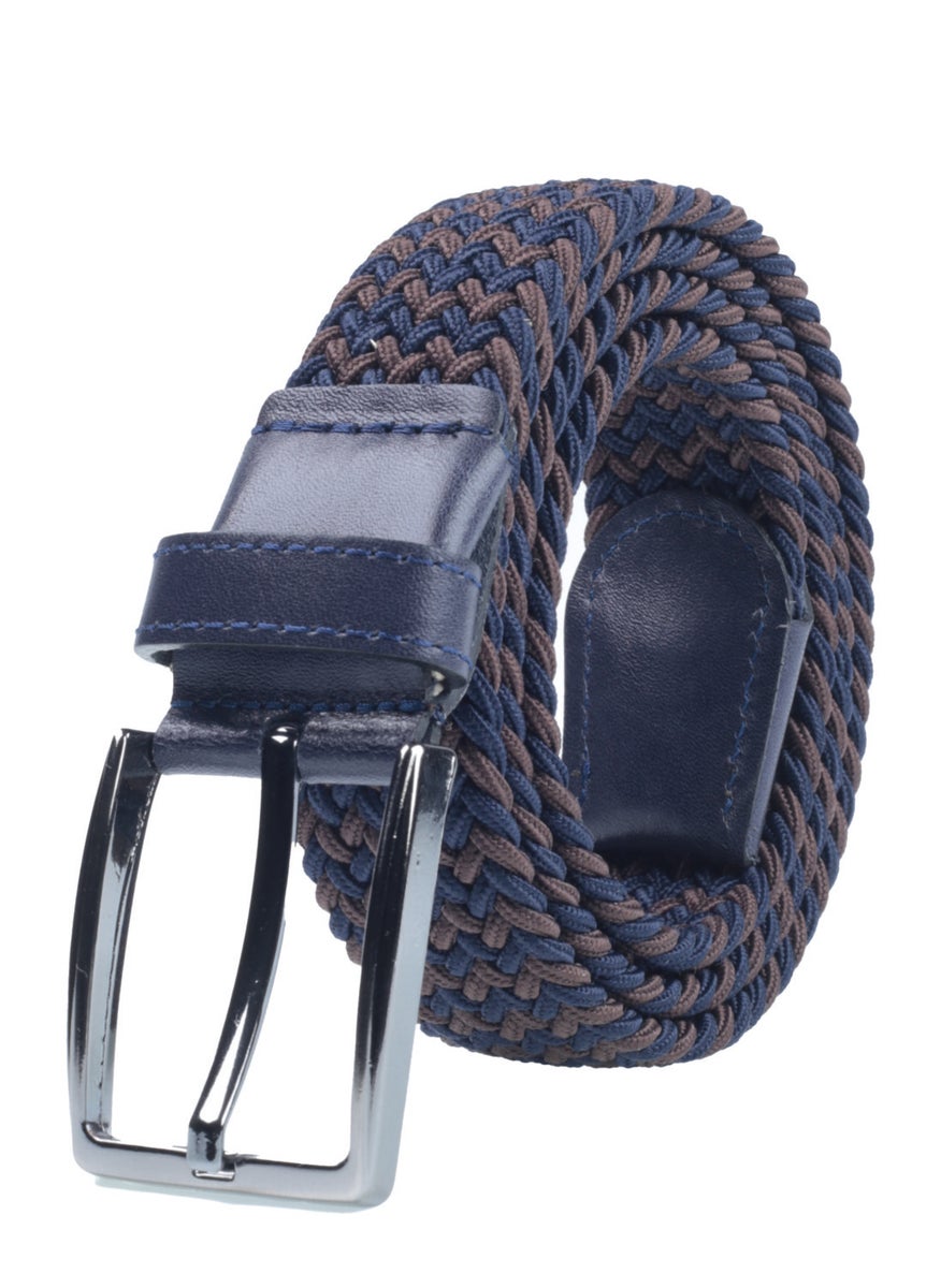 Deribond - Woven Braided Men's Belt with Elastic, Stretch Features - Image 1